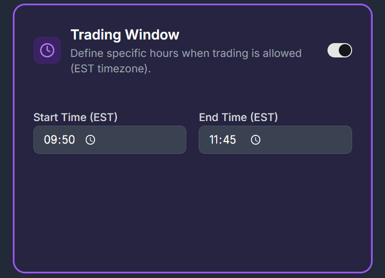 Trading Windows Demo